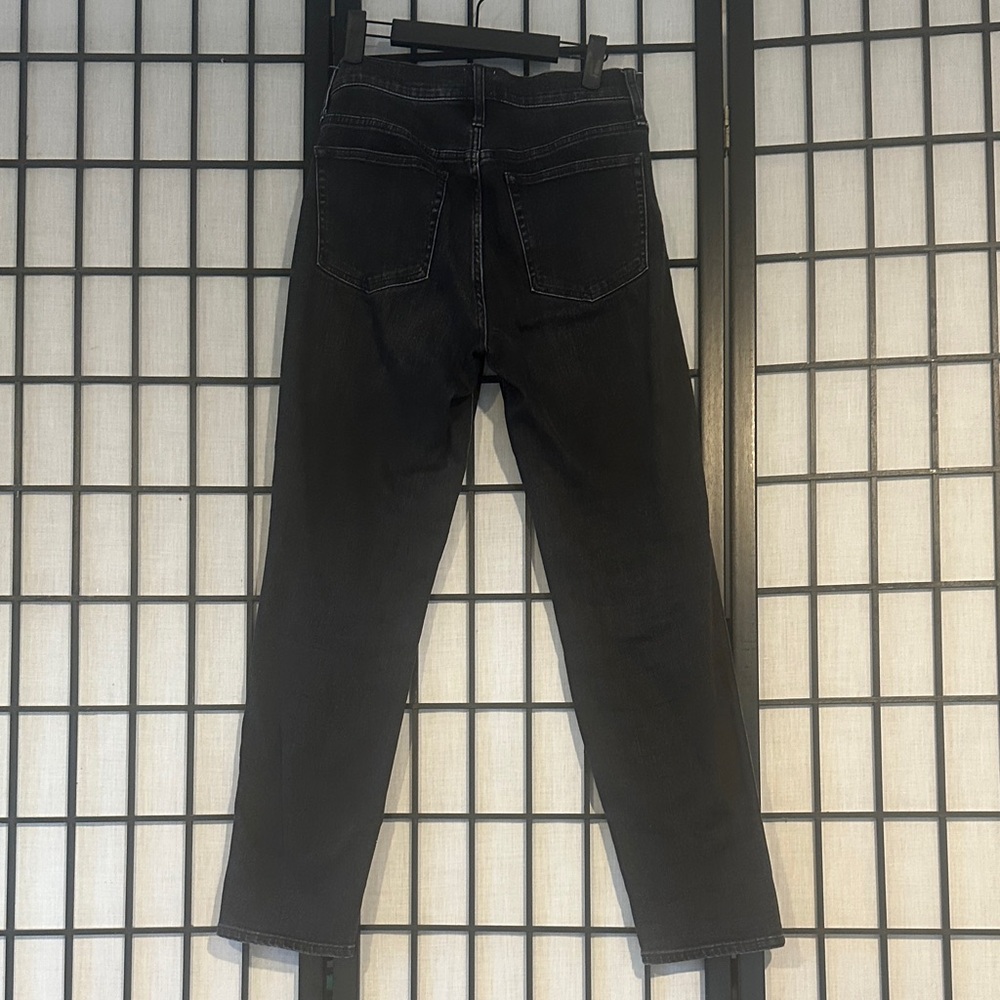 J. Crew Denim 9” Vintage Straight Distressed Black Pants Size 27 Re-Imagined - Picture 8 of 9